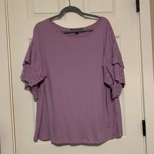 Purple short sleeve top